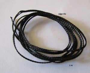 Lego x77cc100 Black String Cord Medium Thickness 1m bateau Pirate 6274 7945 new - Imagen 1 de 1