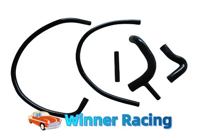 Fit AUSTIN/ROVER MINI 850/1000/1100 -1990 SILICONA RADIADOR CALENTADOR MANGUERA NEGRO Foto 1 de 4