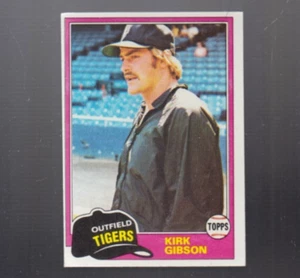1981 TOPPS BASEBALL CARD #315 KIRK GIBSON ROOKIE DETROIT TIGERS - NM - Picture 1 of 2
