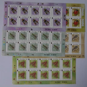 Isle of Man 2001 Insects sheets of 10 set SG 924-928 MNH mint *COMBINED POSTAGE* - Picture 1 of 1