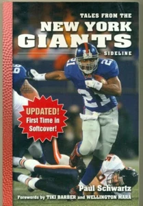 VINTAGE BOOK-SC-PAPERBACK -TALES FROM THE NEW YORK GIANTS SIDELINE -NFL-FOOTBALL - Imagen 1 de 2