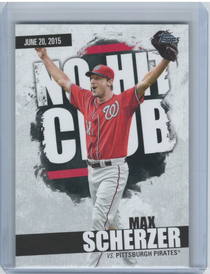 2022 Topps No Hit Club Max Scherzer Washington Nationals NHC-3 - Image 1 of 1