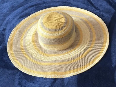 Sombrero de playa Nine West de paja flojo para mujer sol embalable ala ancha verano nuevo con etiquetas Foto 1 de 4
