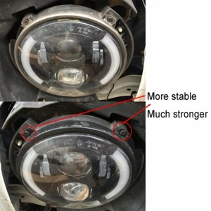 7'' Headlight Retaining Ring Headlamp Bezel for Jeep Wrangler JK 07-18 US Ship - Picture 1 of 7