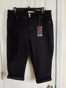 Curvalicious Damen Hyper Luxe Capri Jeans Größe 18 Bauchdeckenstraffung Po Lift Neu mit Etikett - Bild 1 von 11