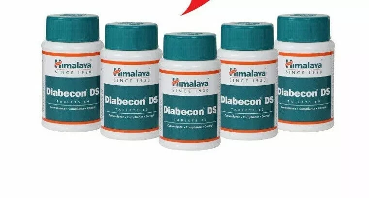 5 Упаковок X Himalaya травяной DIABECON DS 60 таблеток, Бесплатная доставка - Изображение 1 из 3