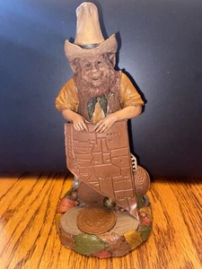 Tom Clark Signed Nevada 1993 COA Cairn Studio #2044 Prospector Cowboy Gnome - Picture 1 of 7