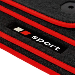 Audi A6/S6/RS6 & A7/S7/RS7 Velour Floor Mats – C8 – Red Sport - Picture 1 of 9