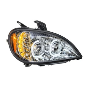 1996-2018 Freightliner Columbia LED Projection Headlight - Chrome - Passenger - Picture 1 of 6