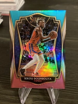 2020-21 Select SEKOU DOUMBOUYA Premier #107 Teal Pink Prizm #/25 - Image 1 of 2