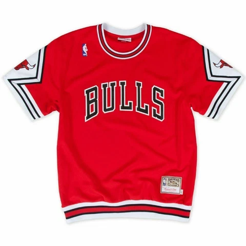 Mens Mitchell & Ness NBA Authentic Shooting Shirt Bulls Cover