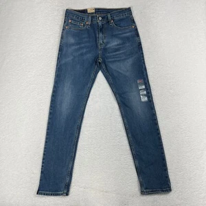 Jeans Levi's 512 Slim Taper Elasticizzato Uomo Denim Blu Taglia 29x30 Nuovo con etichette NUOVO Difetto* - Foto 1 di 13