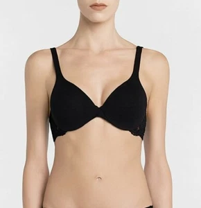 La Perla 269514 Women's Souple Plunge Neckline Underwire Bra Black Size 34B - Picture 1 of 2