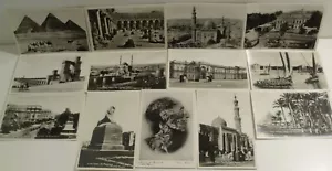 CAIRO, EGYPT LOT. 13 POSTCARDS. 1930's RPPC PEOPLE REAL PHOTO HISTORIC LOCALS! - Picture 1 of 9
