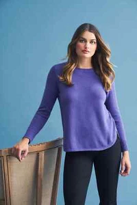 Ladies Jumper "Blue Illusion" Round Neck Size 3L - Picture 1 of 10
