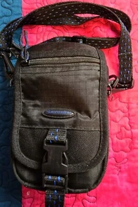 Samsonite 805BK Journey 4 Pocket Med Camera Photo Bag Black/Blue EUC  - Picture 1 of 6