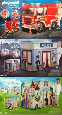 Playmobil Spielzelt Feuerwehr / Polizei / Princess / Prinzessin City Action