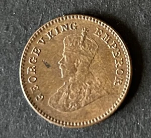 1/12 Anna India 1926 Rey Jorge V India Británica - Moneda Pre Independencia KM# 509 - Imagen 1 de 8
