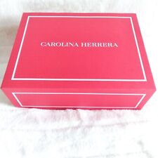 RED CAROLINA HERRERA BOX, Empty In Excellent Condition - SIZE "11 x 11 x 4"