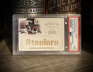 Antonio Brown PSA 9 MINT Authentic Game Used Dirty Jersey ‘13 Timeline Nicknames - Picture 1 of 3