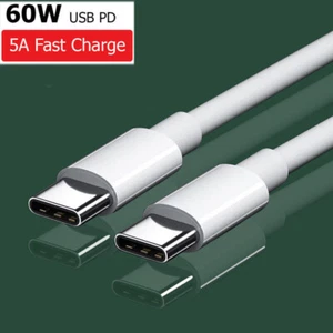For Apple iPhone 15/15 Pro Max Super Fast Charger Cable USB C To USB C Data Lead - Picture 1 of 13