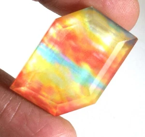 46.10 Ct Ammolite Opal-Like Organic Doublet Natural Gems Certified B86420 Ebay - Picture 1 of 10