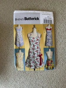 BUTTERICK PATTERN 4945 APRONS MISSES SIZES SMALL MEDIUM LARGE UNCUT NEW FF - Picture 1 of 2