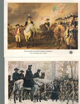 1976 Washington Bicentennial Souvenir Sheets set of 4 Sc 1686 thru 1689 MNH - Image 1 of 2