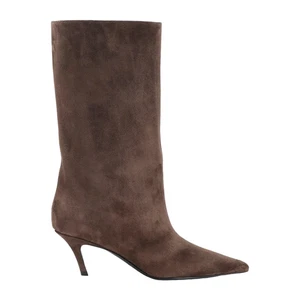 AMINA MUADDI Fiona Coffee 60mm Boots New & Authentic - Picture 1 of 5