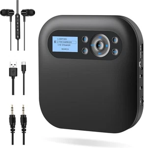 CD Player tragbar Bluetooth CD Player mit Lautsprechern wiederaufladbarer - Bild 1 von 4