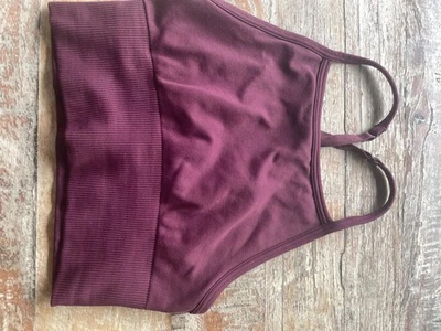 Lululemon High Neck Sports Bra Light Support Burgundy small￼ - Image 1 of 3