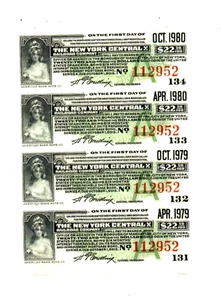 4 FÜR 1 GELD "MICHIGAN" (SELTEN) "NEW YORK CENTRAL" (RAILROAD CO.) BEIGEFÜGT!!!! - Bild 1 von 2