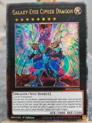 GALAXY-EYES CIPHER DRAGON - MP24-EN044 Quarter Century Secret Rare Near Mint  - Bild 1 von 2