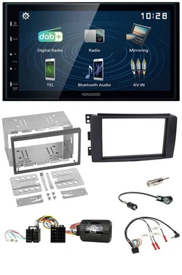 Kenwood 2DIN Bluetooth Lenkrad USB DAB Autoradio für Smart ForFour 2004-2006 - Bild 1 von 4