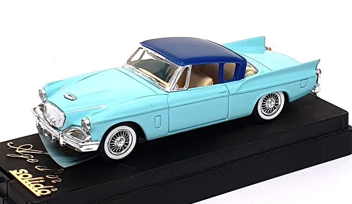 Solido escala 1/43 diecast 4521 - 1957 Studebaker cupé - turquesa/azul Foto 1 de 4