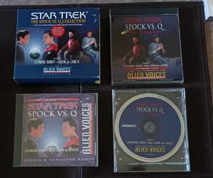 Star Trek The Spock Vs Q Collection 3-Disc Hörbuch CD Leonard Nimoy De Lancie - Bild 1 von 2