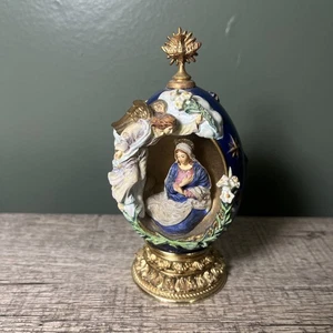 Casa de Fabergé La Anunciación La Casa de la Moneda Franklin Vida de Cristo Huevo Numerado - Imagen 1 de 5