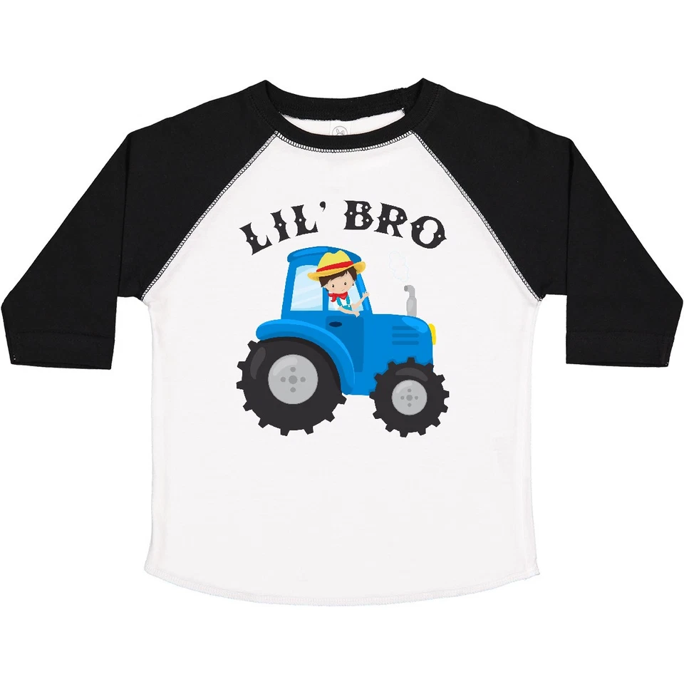 Camiseta Inktastic Farmer Tractor Little Bro Niño Brother Farm Old Macdonald Foto 1 de 1