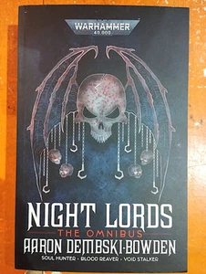 NIGHT LORDS the omnibus WARHAMMER 40K aaron dembski bowden LIBRO in inglese BLAC - Imagen 1 de 2