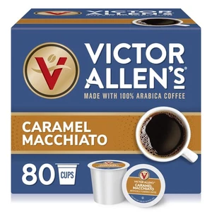 Caramel Macchiato Flavored Coffee Pods, 80 Count, Medium Roast, for K-Cup - Picture 1 of 7