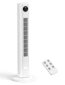 Tower Fan for Bedroom, 90° Oscillating Fan with 12H Timer, 37”Standing Fans w... - Picture 1 of 4