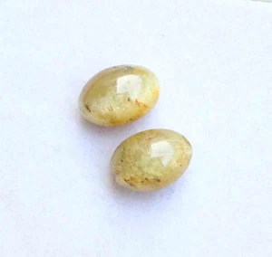 11.00 Ct Natural Cats Eye Cabochon Loose Gemstone Stone Pair - Picture 1 of 2
