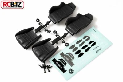 Corbeau LG1 Seat 1/10th BLAC 2 SEATS Fixings & Decals Wraith AX80090 Two Axial - Image 1 of 2