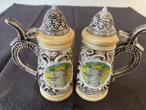 Vintage Souvenirset Bier Stein Salz & Pfefferstreuer Japan - Bild 1 von 10