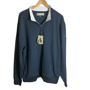 DONALD ROSS 1/4 Zip Pullover Polo Sweater Shirt Logo Performance GOLF Size XL - Picture 1 of 10
