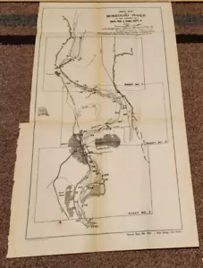 1911 INDEX MAP OF MISSOURI RIVER VICINITY OF OMAHA NEBRASKA & COUNCIL BLUFFS IA. - Picture 1 of 1