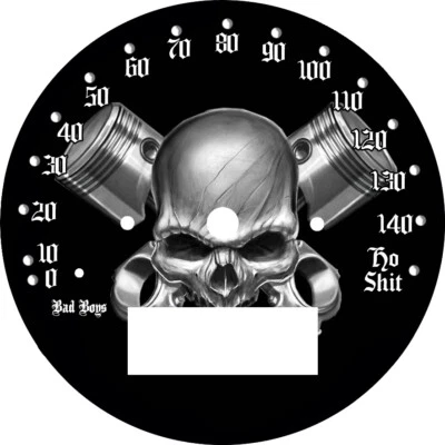 Honda VTX 1800C 2003-2004 Speedometer Gauge Skull and Piston - Imagem 1 de 2