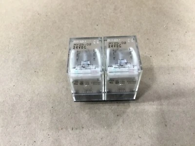 Lot Of 2 Omron MY2N-D2 Relays 24VDC Coil 8 Pin Relay 24 VDC #08H91 - Image 1 of 4