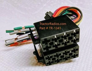 Semi Truck BIG RIG MALE Bobtail Stereo Radio Wire Harness Plug ISO-DIN - Foto 1 di 6