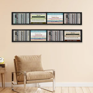 2x Floating Shelf Wall-Mounted CD DVD Rack Media Storage Rack Organizer Shelves - Picture 1 of 18